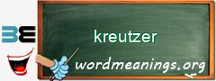 WordMeaning blackboard for kreutzer